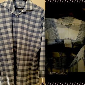 PERRY ELLIS PORTFOLIO Mens Dress Shirt Size 17 1/2 (32-33)